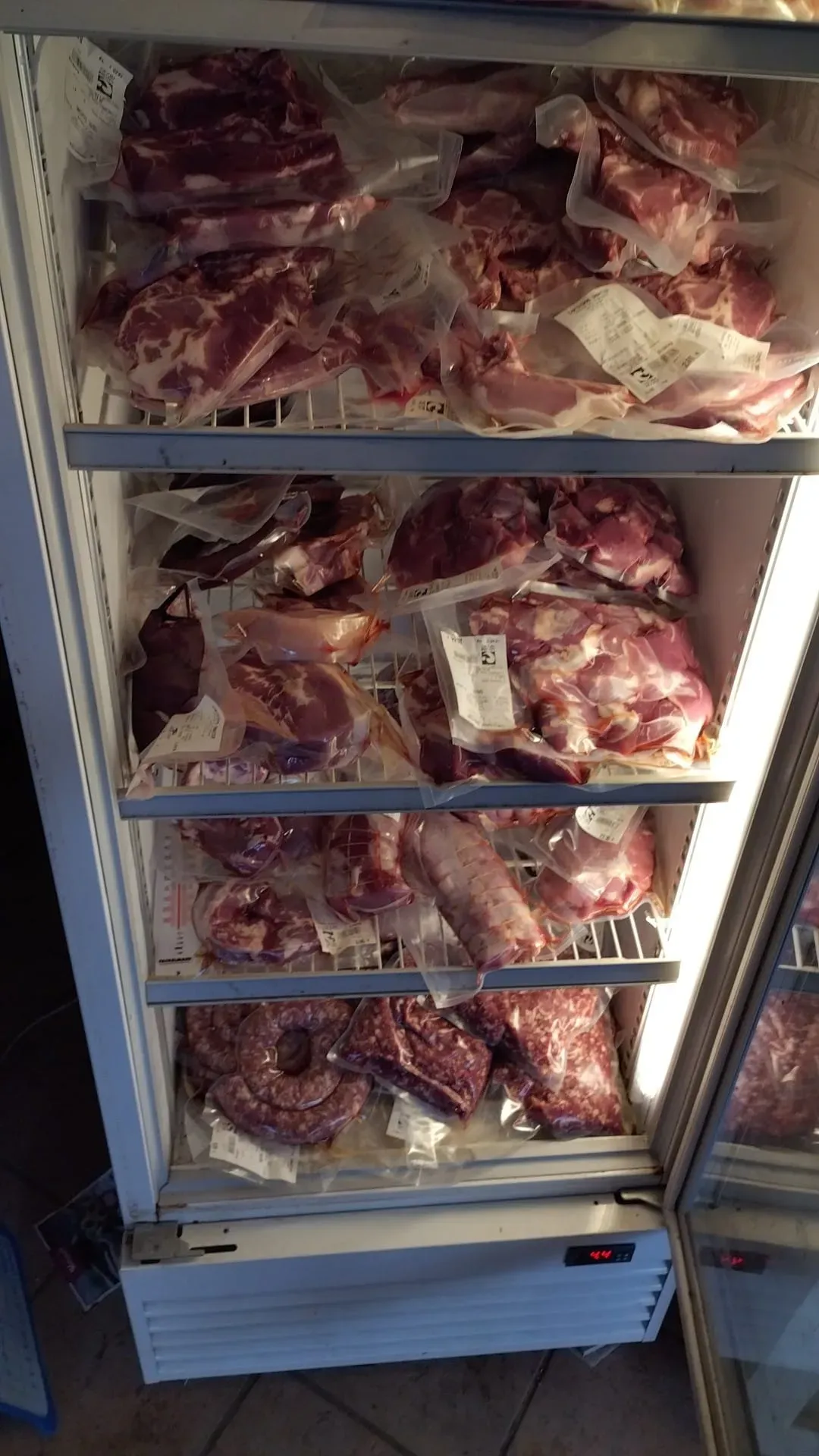 Viande de porc élevé en plein air à la boutique