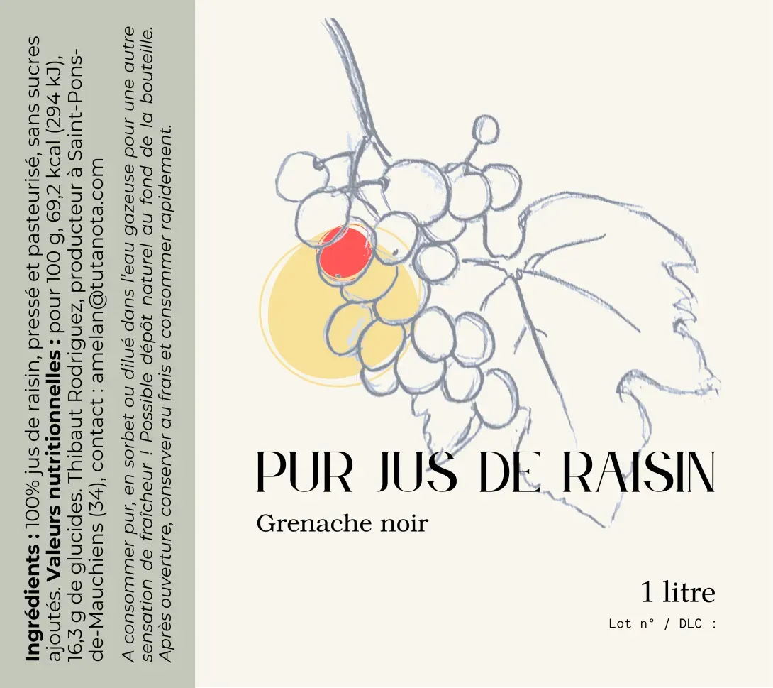 Pur jus de raisin