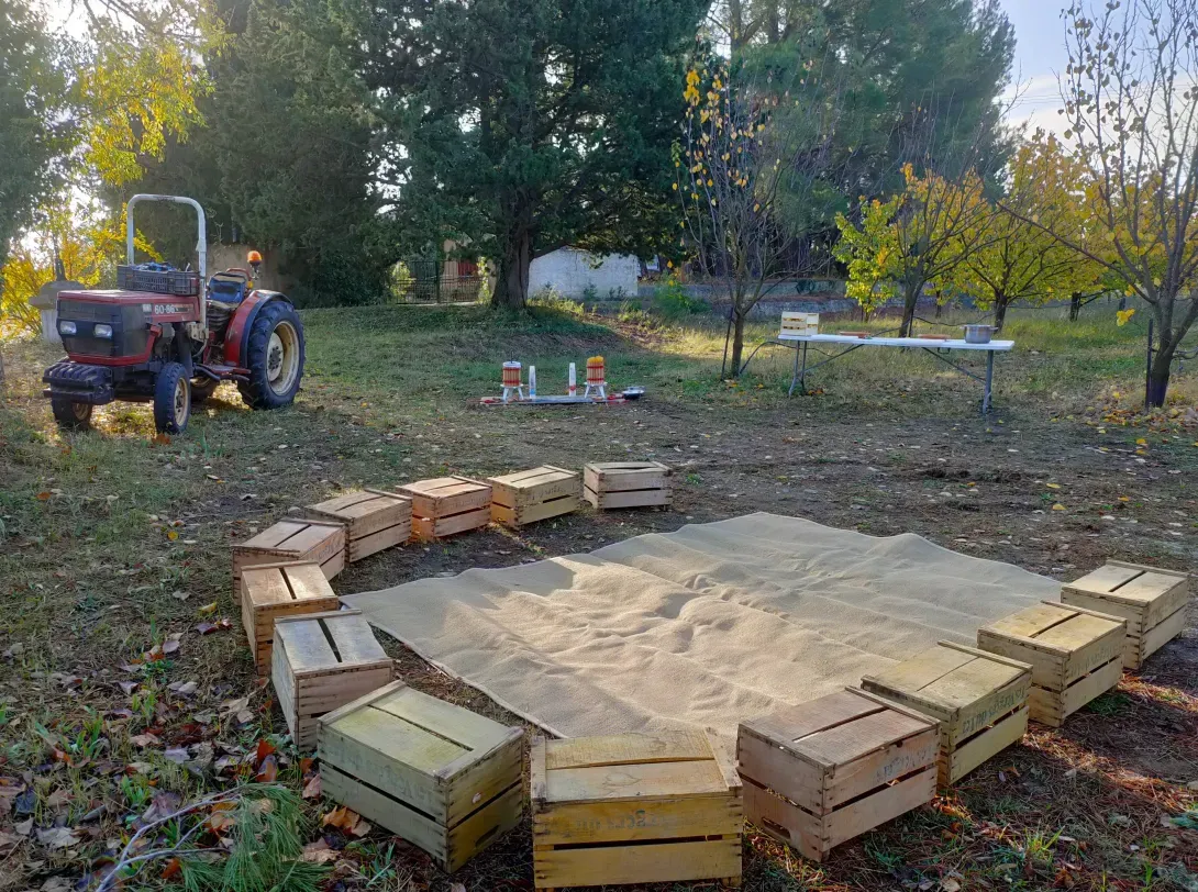 Atelier jus de pommes avec les écoles